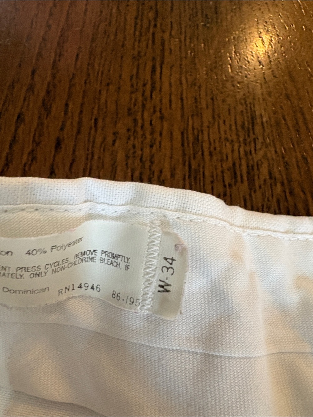 Men's White Cotton Shorts - Picture 5 of 5